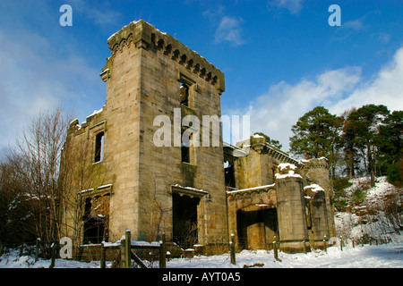 Abbandonato il paese in rovina Mansion House Foto Stock
