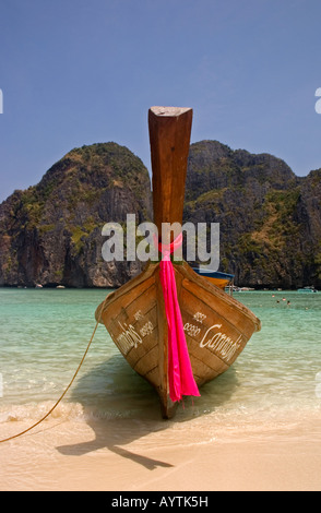 Longtail Boat Phi Phi Ley Krabi Thailandia Foto Stock