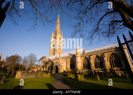 St Wulframs Chiesa Grantham Lincolnshire Inghilterra Foto Stock