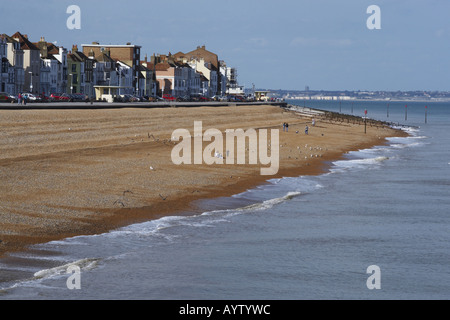 Vista di Thanet da trattare Pier, trattare Kent England Foto Stock
