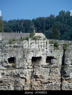 In Bock-Kasematten Luxemburg, Lussemburgo Foto Stock