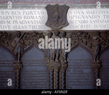 Portal der Schlosskirche, Thesentuer mit den 95 Lutherthesen, Evangelismus, Lutherstadt Wittenberg, Elba, Sachsen-Anhalt Foto Stock