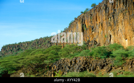 Anomalia geologica Lake Baringo Rift Valley Kenya Foto Stock