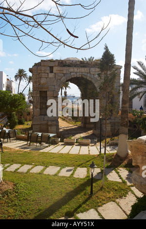 Arco Trionfale di Marco Aurelio, Tripoli, Libia, Nord Africa Foto Stock