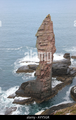 Il vecchio uomo di mare Stoer pila Sutherland la costa ovest della Scozia Foto Stock