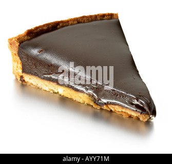 fetta di torta di cioccolato Foto Stock