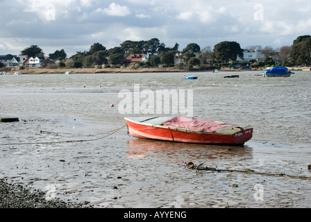 Barche a Christchurch Harbour - Mudeford, Hampshire Foto Stock