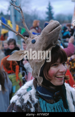 Tradizionale Carnevale in Repubblica Ceca Foto Stock