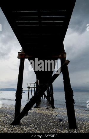 Holywood Irlanda del Nord la contea di Down Belfast Lough Molo Jetty Foto Stock