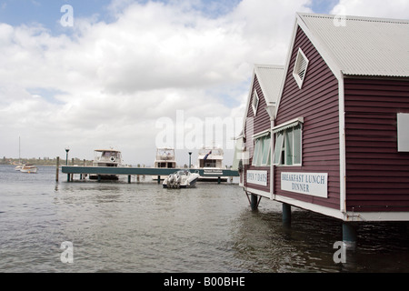 Ristorante su stilt a Mosman Bay nei pressi di Cottesloe in Western Australia. Foto Stock