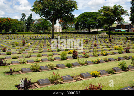 Thailandia, Kanchanburi cimitero di guerra. Foto Stock