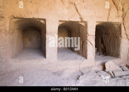 Le Tombe dei Re sepolture Camere - Paphos Parco Archeologico, Kato Pafos, Paphos, Cipro. Un sito patrimonio dell'umanità dell'UNESCO Foto Stock