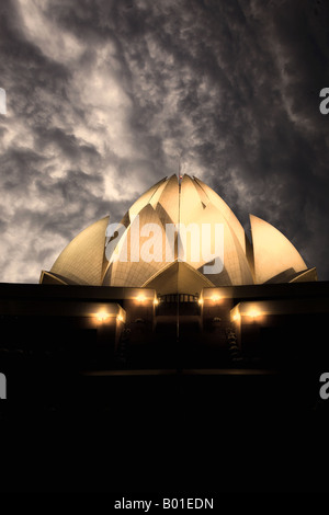 Il Tempio del Loto, New Delhi, India Foto Stock