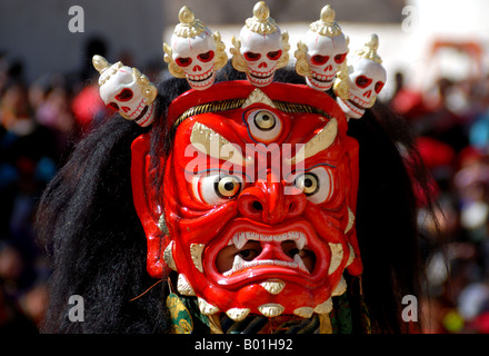 Ogni anno tibetano tradizionale Buddha Thangka festival in Tongren. Wutong fino monastero,Qinghai.La Cina Foto Stock