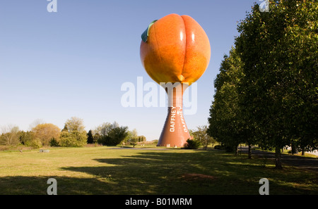 Giant Peach Water Tower a Gaffney nella Carolina del Sud NEGLI STATI UNITI Foto Stock