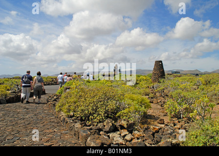 Cuevas de los Verde a Lanzarote nelle Isole Canarie Spagna Foto Stock