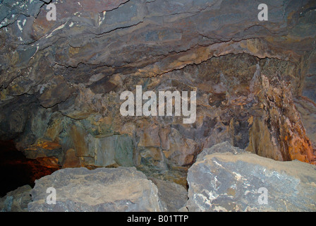 Cuevas de los Verde a Lanzarote nelle Isole Canarie Spagna Foto Stock