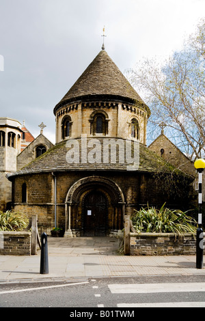 Chiesa rotonda o la chiesa del Santo Sepolcro, Cambridge, Cambridgeshire, East Anglia, England, Regno Unito Foto Stock