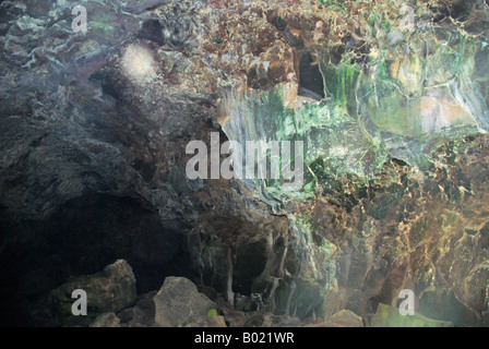 Cuevas de los Verde a Lanzarote nelle Isole Canarie Spagna Foto Stock