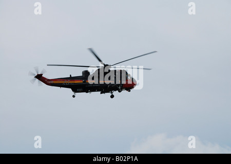 Re del mare un elicottero dell'esercito belga in volo. Foto Stock