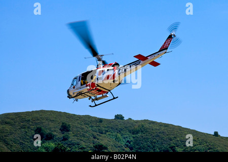 CAL Fire CDF California Dipartimento di silvicoltura e protezione antincendio esercitazione a Lexington serbatoio a Los Gatos Cal Foto Stock