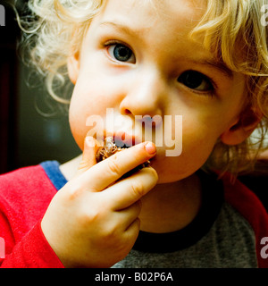 ragazzo del cioccolato Foto Stock