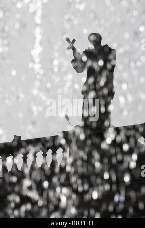 Italia Lazio Roma, Città del Vaticano, Piazza San Pietro, la Basilica di San Pietro, cattedrale, Fontana, figura, Foto Stock