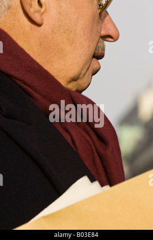 Uomo di close-up. Londra Foto Stock