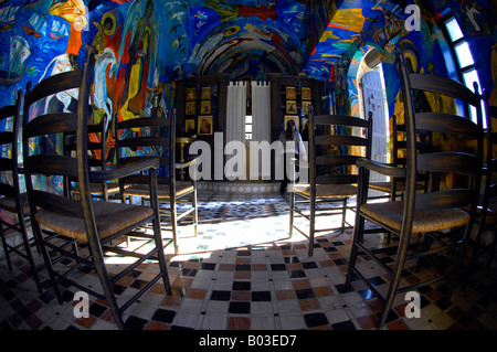 John corbidge arte artista Chiesa di tutti i santi cape aspro pissouri bay columbia beach resort Cipro Viaggi Turismo Foto Stock