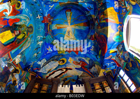 John corbidge arte artista Chiesa di tutti i santi cape aspro pissouri bay columbia beach resort Cipro Viaggi Turismo Foto Stock