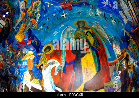 John corbidge arte artista Chiesa di tutti i santi cape aspro pissouri bay columbia beach resort Cipro Viaggi Turismo Foto Stock