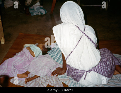 Kolkata India Madre Theresas Childrens Home La cura per i bambini malati Foto Stock