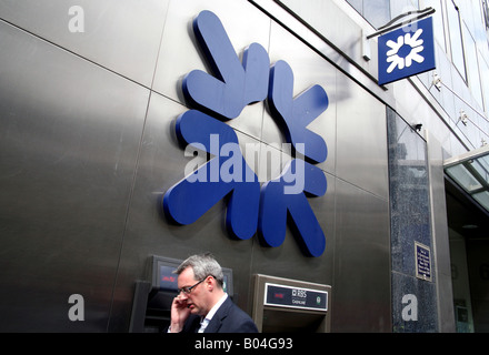 Ramo della Royal Bank of Scotland di City of London Foto Stock