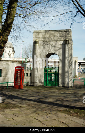 Ingresso al Birkenhead tunnel Foto Stock