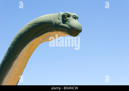 Lifesize Apatosaurus a Dinosaur Valley State Park Foto Stock