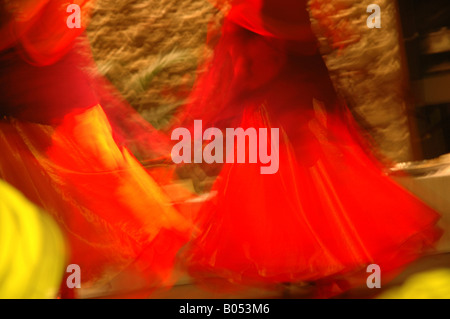 Flamenco Tanz danza ballerino Tänzerin Bühne stadio arena Close up Nahaufnahme Foto Stock