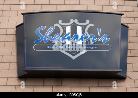 Shearer's bar a Newcastle United Football Ground, St. James Park di Newcastle-upon-Tyne Foto Stock