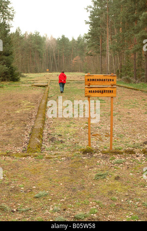 Treblinka Polonia sito di Nazi esercito tedesco caserma sede al diritto penale del lavoro forzato di concentramento Foto Stock