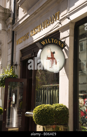 Ristorante wiltons Jermyn Street London REGNO UNITO Foto Stock