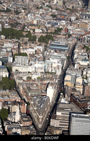 Vista aerea del nord est di High Holborn Bloomsbury Way Clerkenwell London WC2 WC1 England Regno Unito Foto Stock