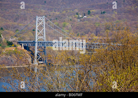 Bear Mountain ponte sopra il fiume Hudson nello Stato di New York Foto Stock