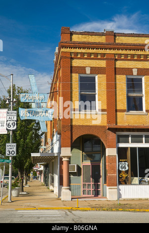 Stati Uniti d'America, Kansas, Route 66, Baxter Springs, Bill Murphey's restaurant Foto Stock