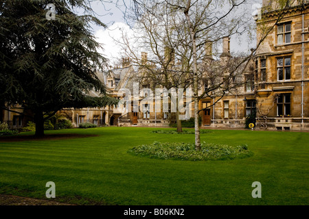 Parte del Quad noto come il Tree Court a Gonville e Caius College, Università di Cambridge, Cambridge, Inghilterra, Regno Unito Foto Stock