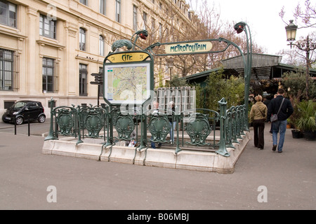 Citare la stazione metro, Paris , Francia. Foto Stock