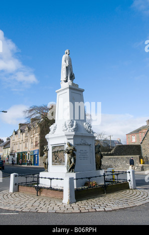 Mungo Park statua Selkirk Foto Stock