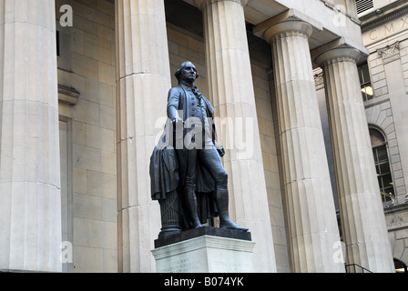 George Washington statua Foto Stock