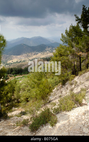 Al di sopra di Pano Panagia, Distretto di Paphos, Cipro Foto Stock