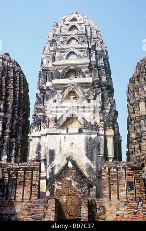 Thailandia Sukhothai Wat Si Sawai Foto Stock