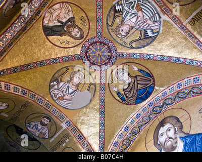 Mosaici, chiesa Katholikon, Hosios Loukas monastero Grecia Foto Stock