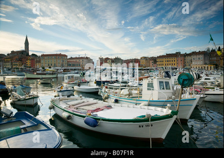 Croazia, Istria, Rovigno, Porto Foto Stock